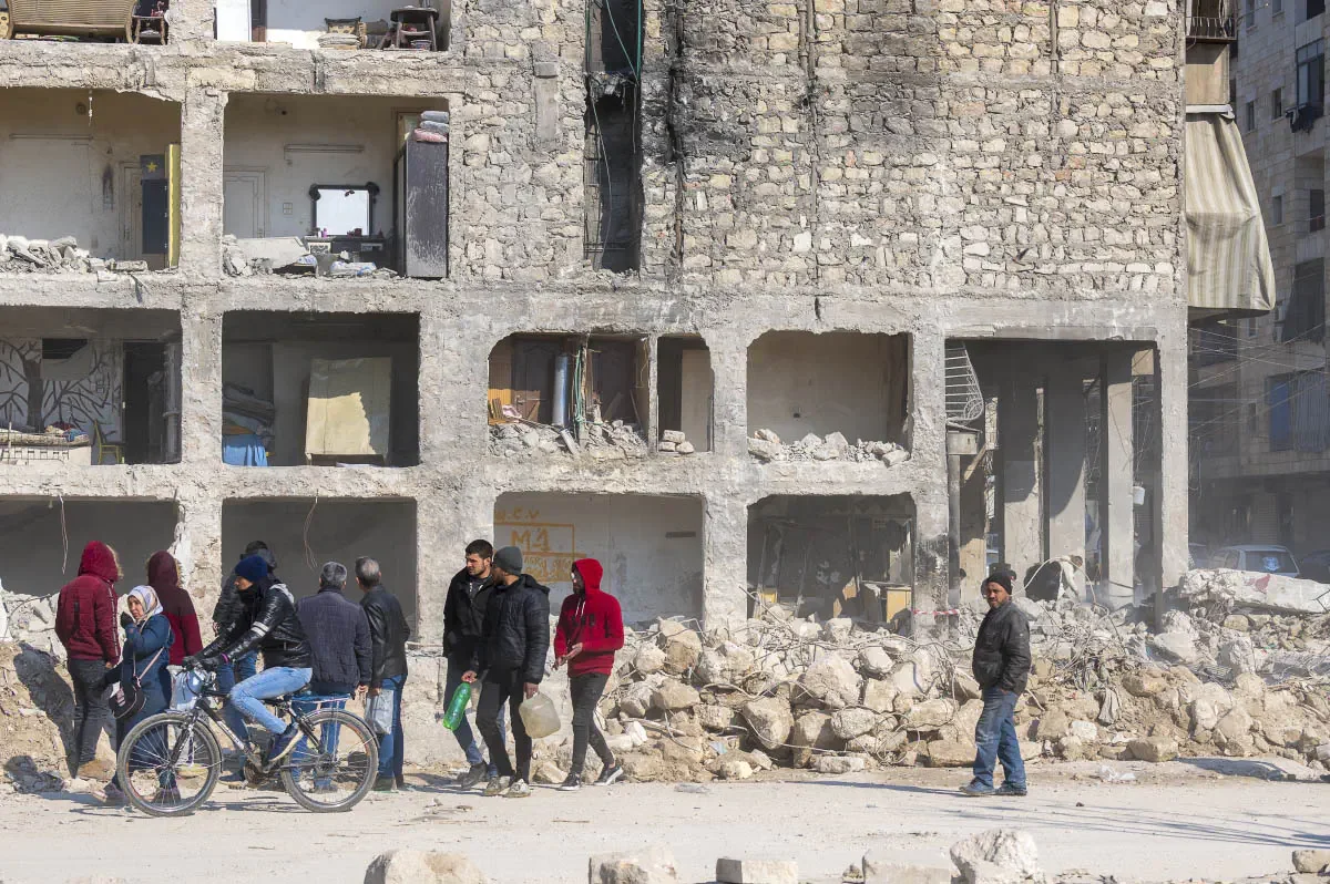 After the earthquake (February 2023). Aleppo, Syria
