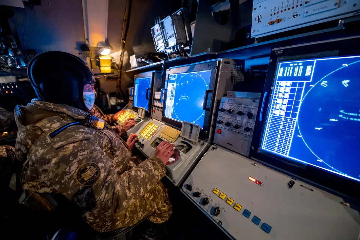 Buk-М2 missile system (NATO reporting name SA-17 Grizzly) Kazakh Air Defense Forces. Sary-Shagan missile testing range