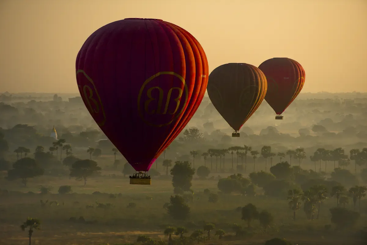 Balloons over Bagan