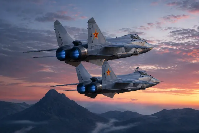 В небе над Казахстаном