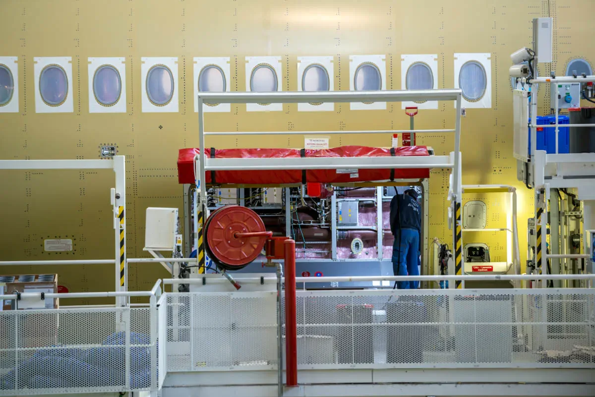 The main Airbus factory. Toulouse-Blagnac Airport, France
