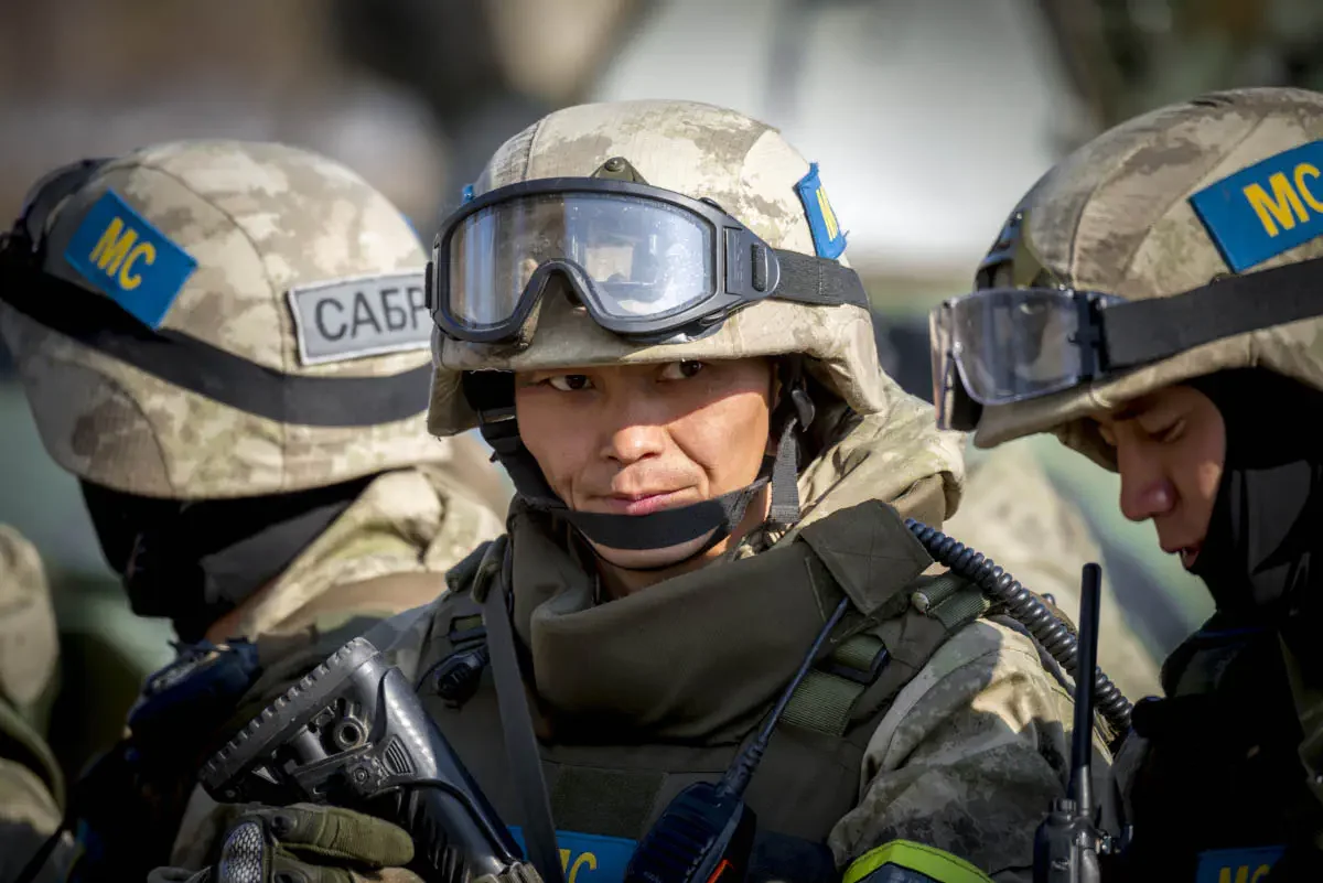 Indestructible brotherhood - 2017, joint Kazakh-Russian exercises of peacekeepers
