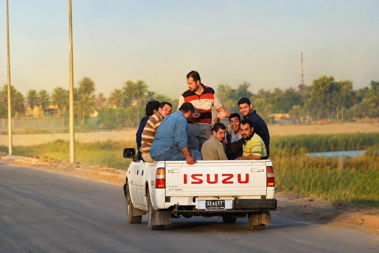 Baghdad residents on their way somewhere...
