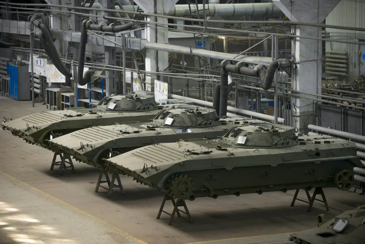 Semey Engineering is a defense plant for the repair of armored vehicles. Semey, Kazakhstan