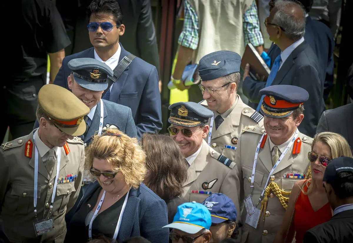 International Aviation show Aero India-2017. Yelahanka air force station, Bengaluru, India
