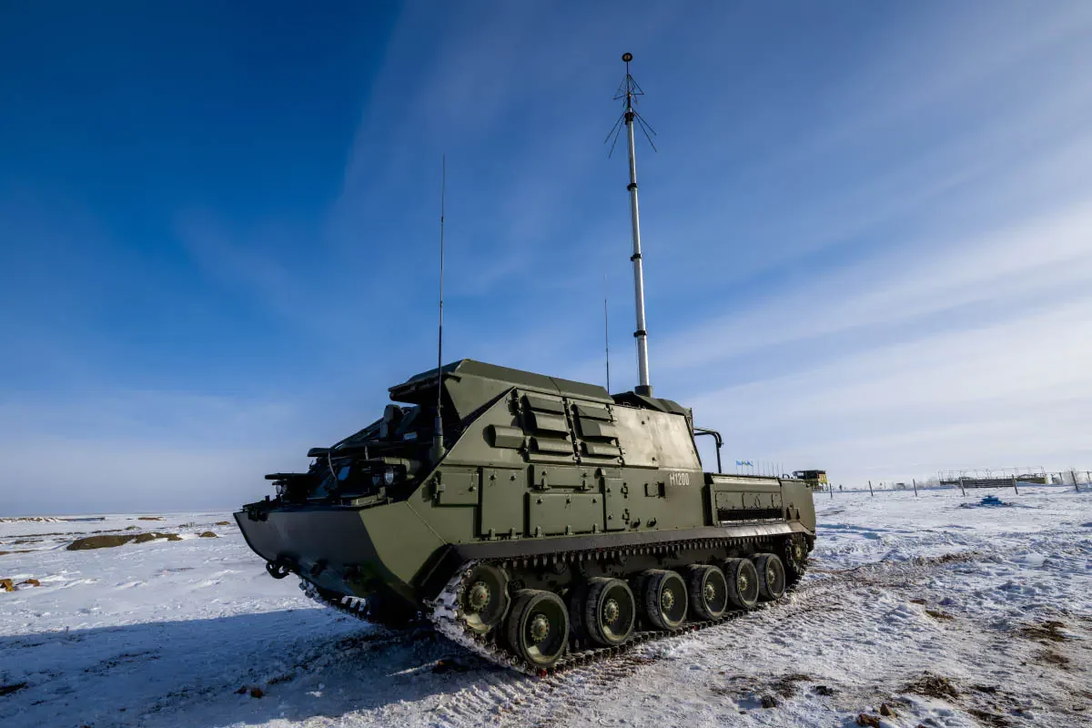 Buk-М2 missile system (NATO reporting name SA-17 Grizzly) Kazakh Air Defense Forces. Sary-Shagan missile testing range