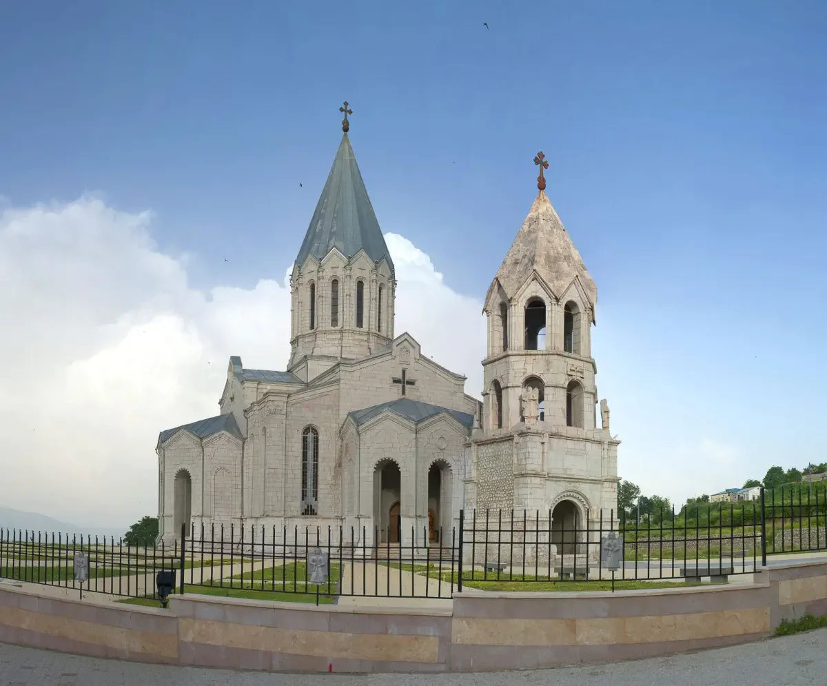 Surb Amenaprkich Ghazanchetsots Cathedral. Shushi, Nagorno-Karabakh