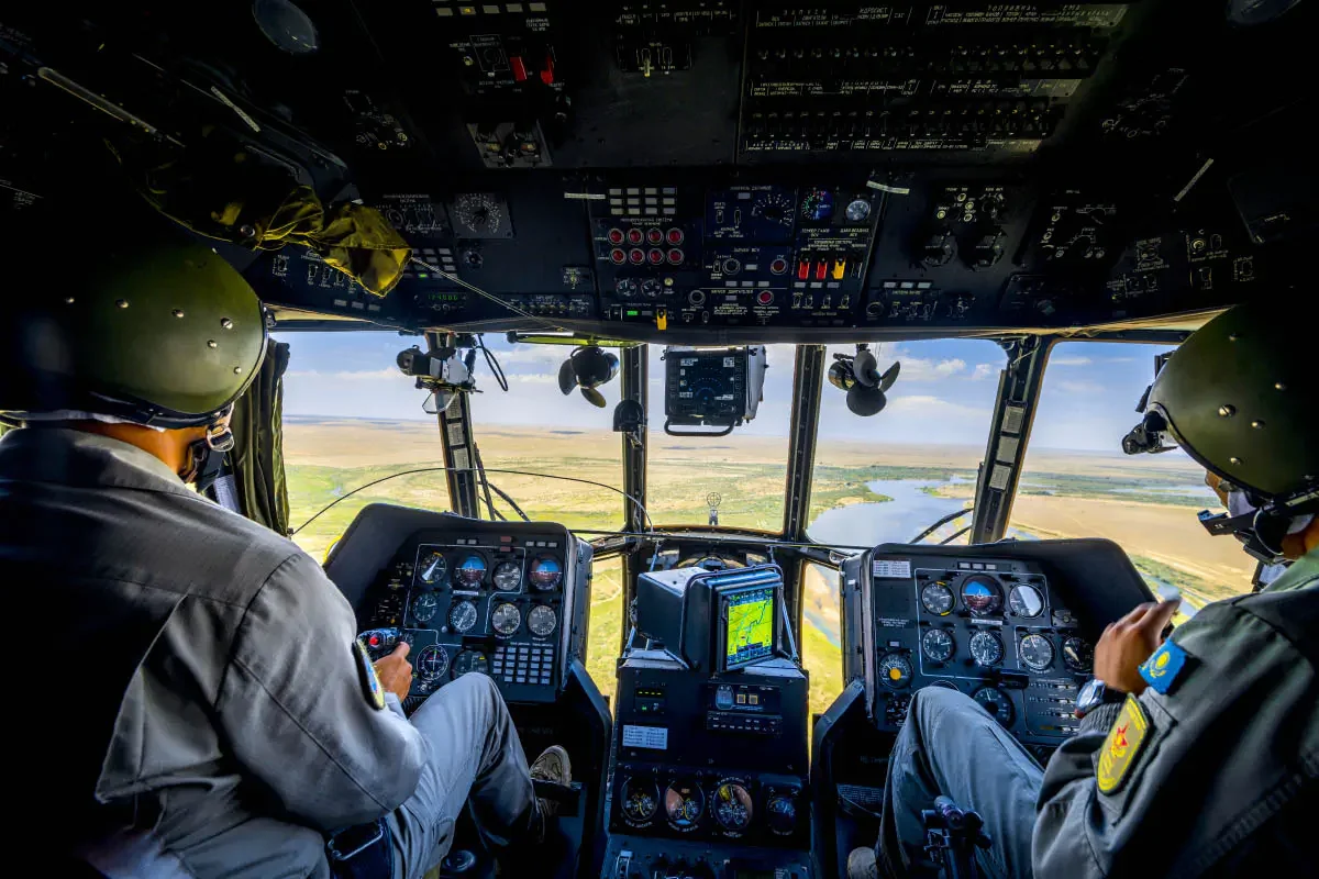 Ми-171Ш ВВС Казахстана (в полёте)