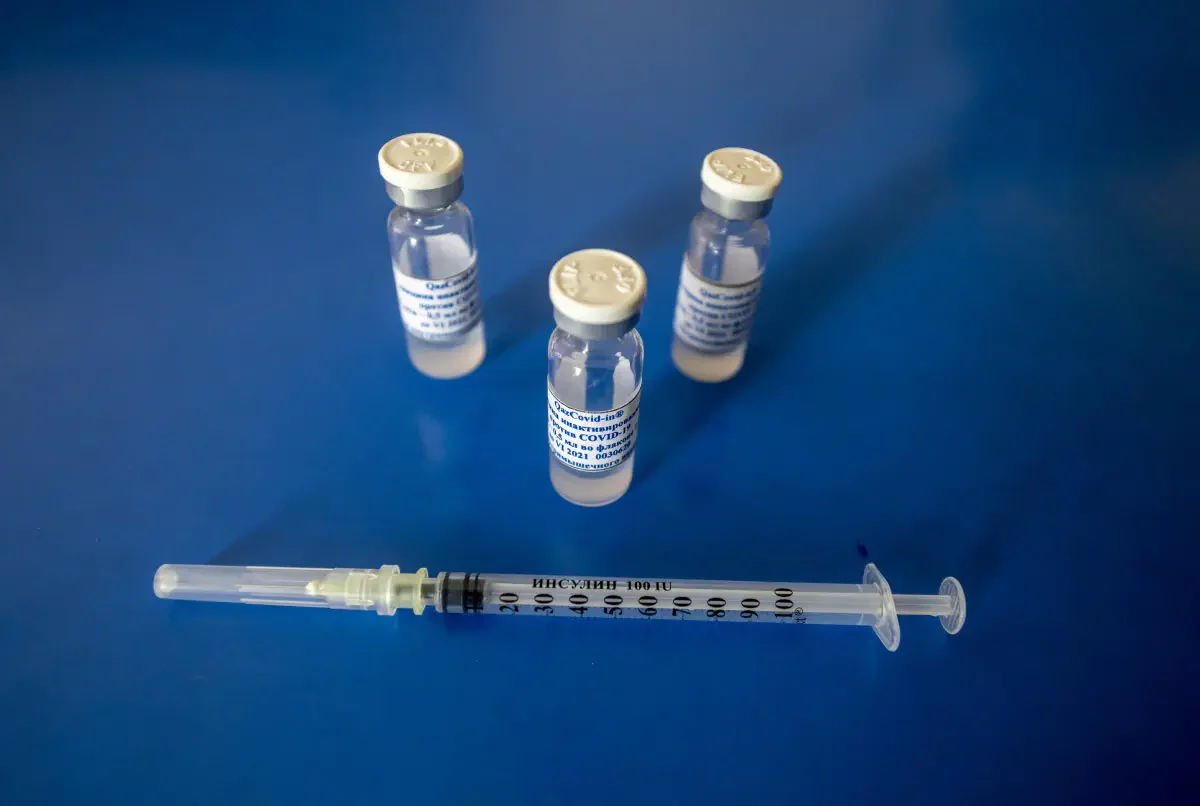 QazVac (QazCovid-in) is the Kazakhstan vaccine against COVID - 19 developed at the Research Institute Problems of Biological Safety. Gvardeyskiy, Zhambyl region, Kazakhstan