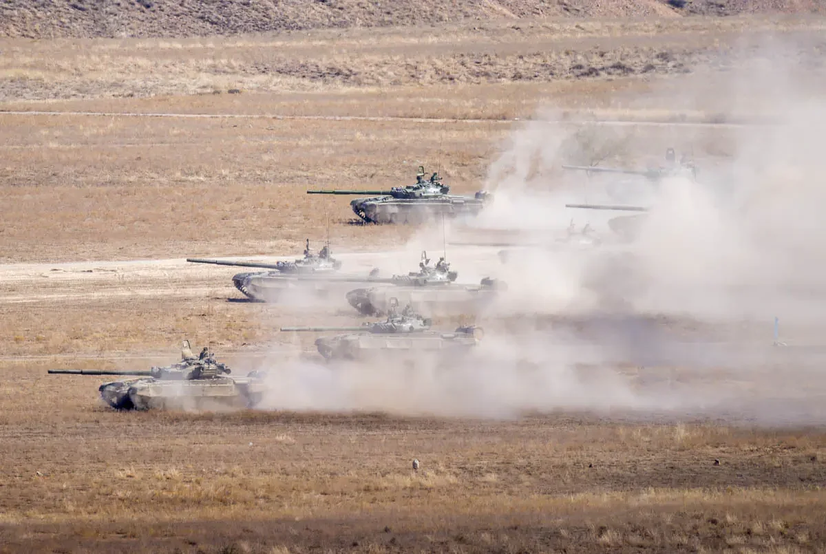 Exercises of the ground forces of Kazakhstan Karatau – 2017. Gvardeyskiy, Zhambyl region, Kazakhstan