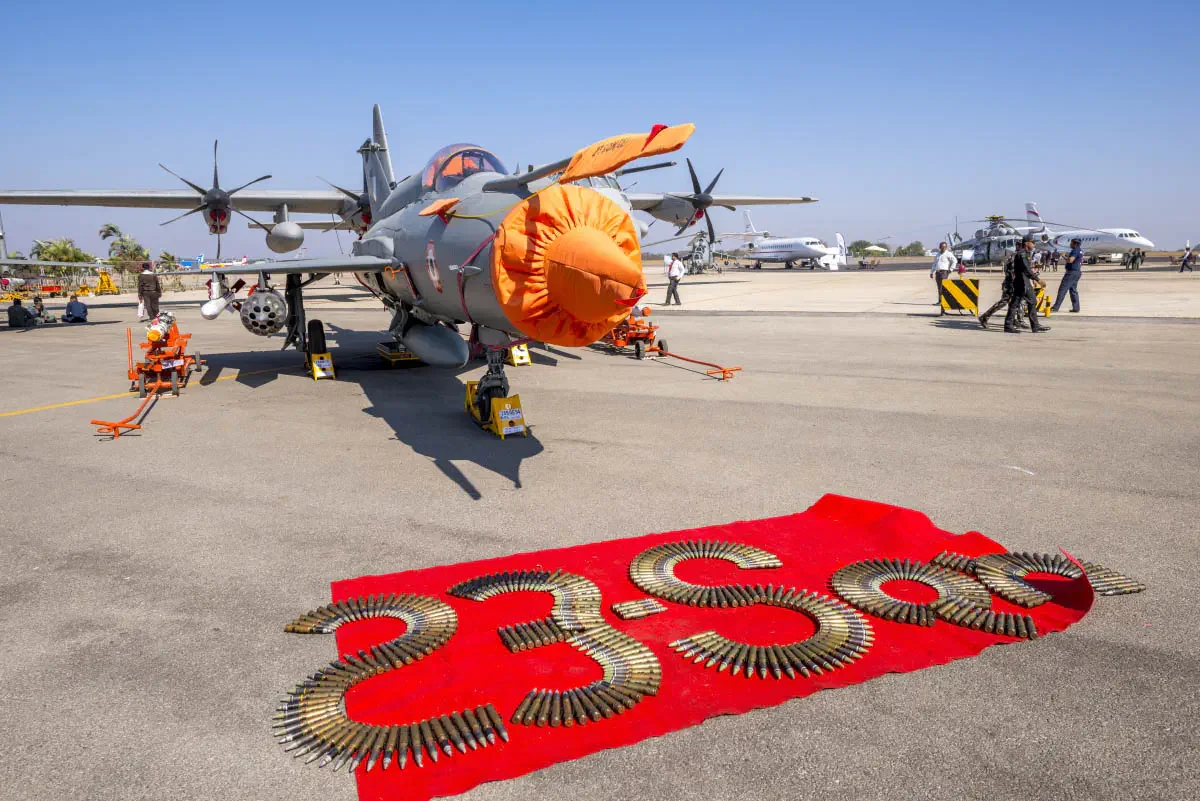 International Aviation show Aero India-2017. Yelahanka air force station, Bengaluru, India