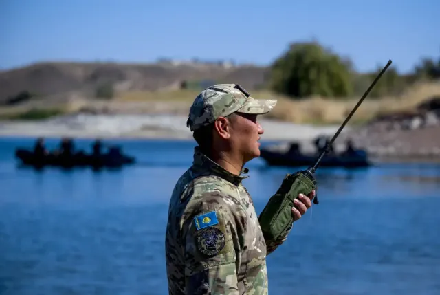 Training of Kazakhstan combat swimmers Search - 2018