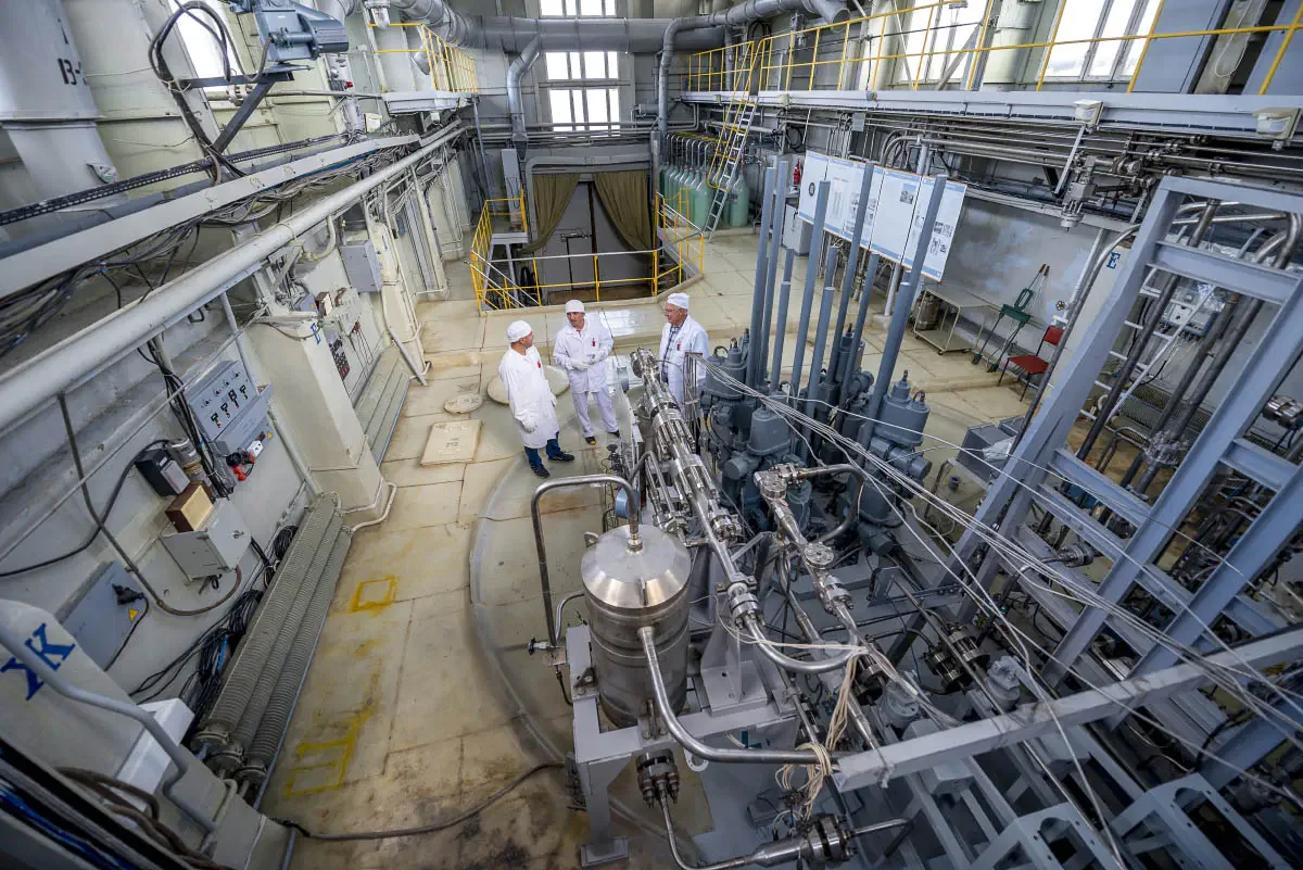 The National Nuclear Center facilities are located on the territory of the former Semipalatinsk test site. During the Cold War, nuclear weapons were tested here. Kurchatov, East Kazakhstan