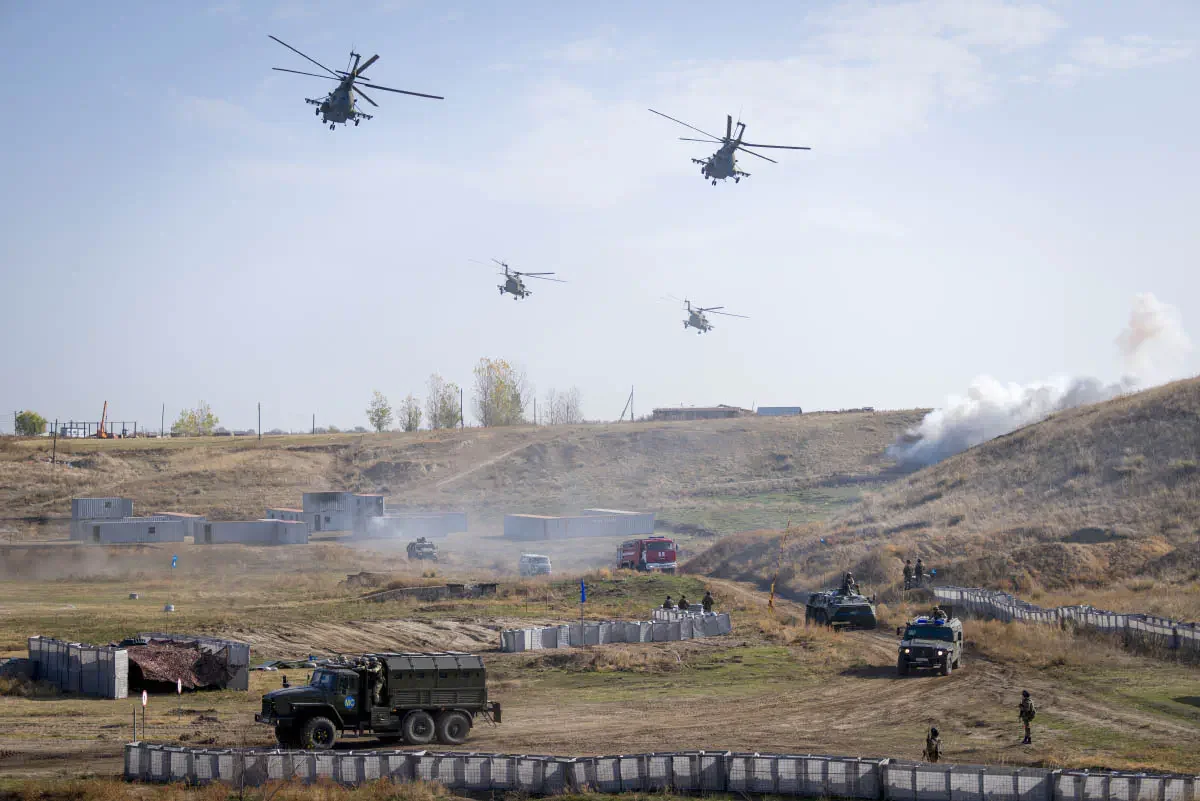 Indestructible brotherhood - 2017, joint Kazakh-Russian exercises of peacekeepers