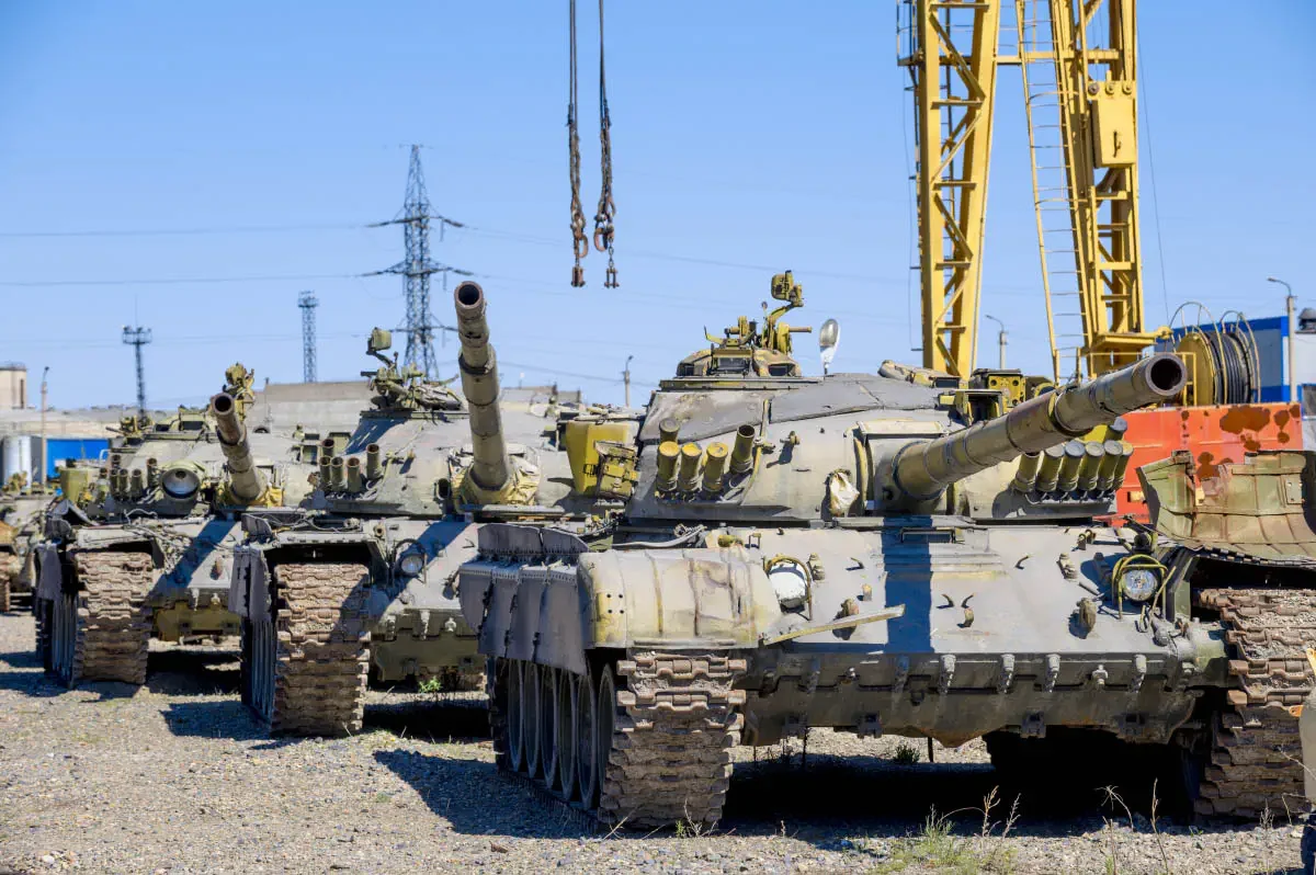 Semey Engineering is a defense plant for the repair of armored vehicles. Semey, Kazakhstan
