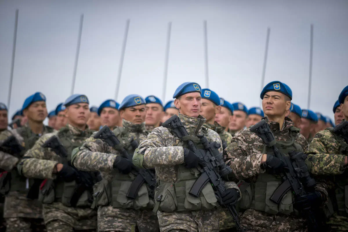 The Armed Forces of Kazakhstan holds Battle Parades (Russian: Боевой парад) every couple of years on 7 May, which is Defender of the Fatherland Day in Kazakhstan