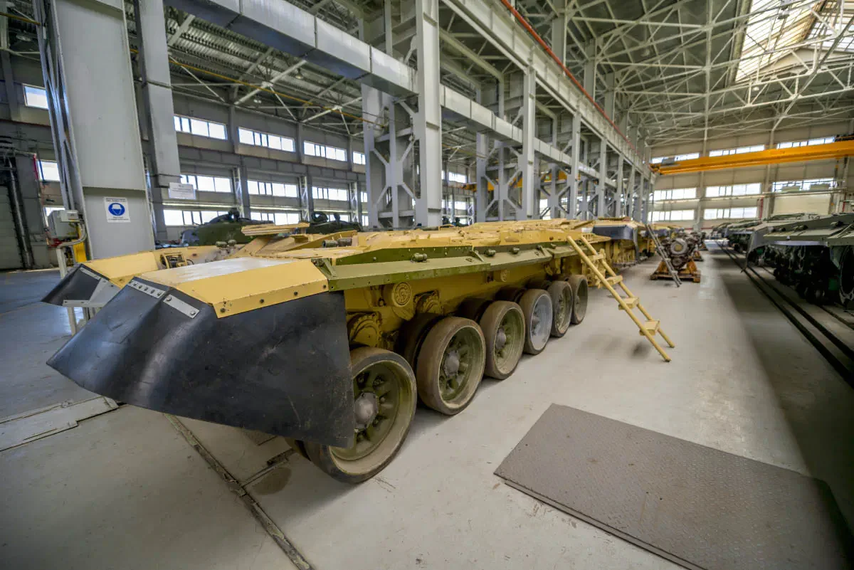 Semey Engineering is a defense plant for the repair of armored vehicles. Semey, Kazakhstan
