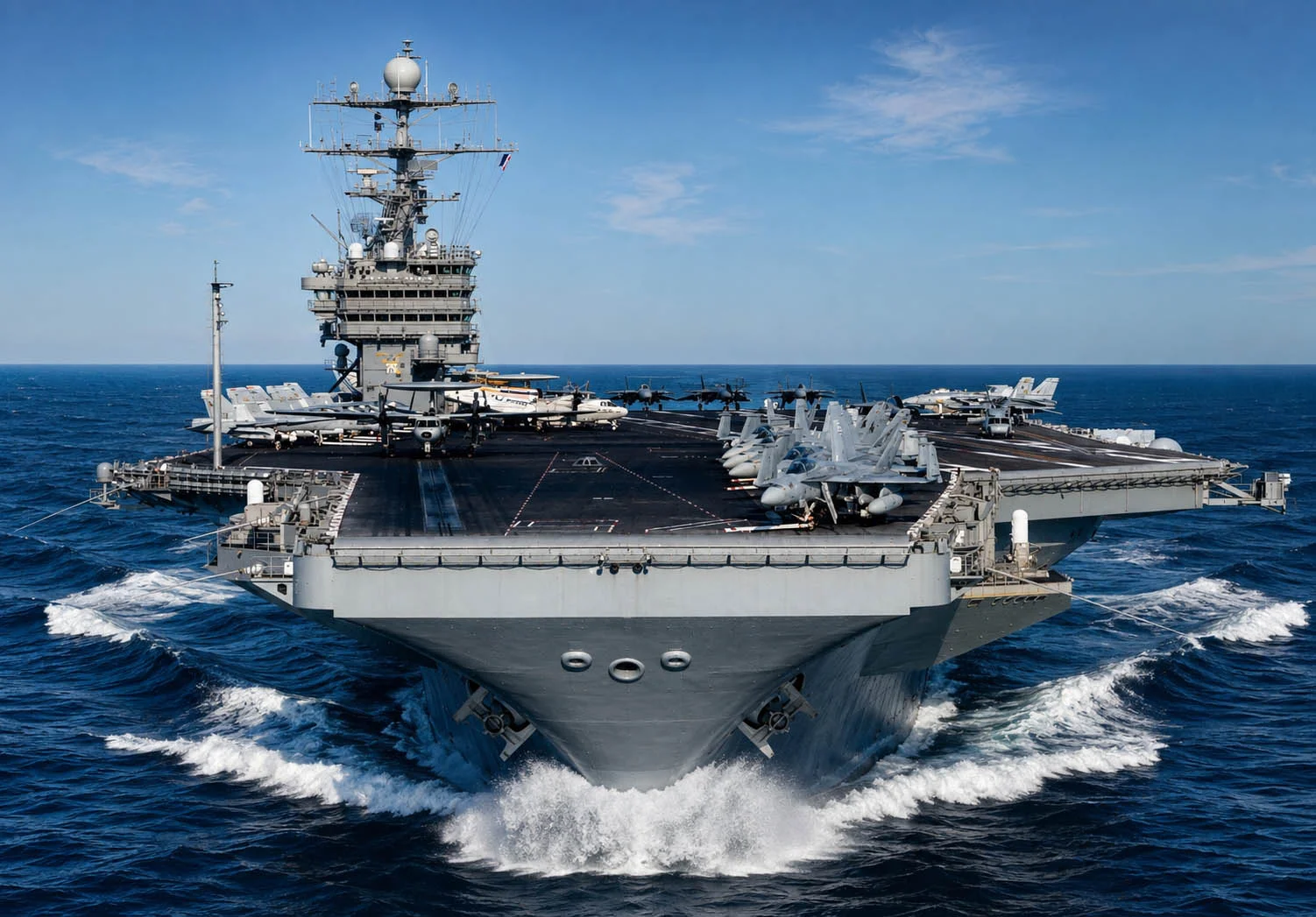 Авианосец  USS Harry S. Truman (CVN-75) в Персидском заливе, 2005 