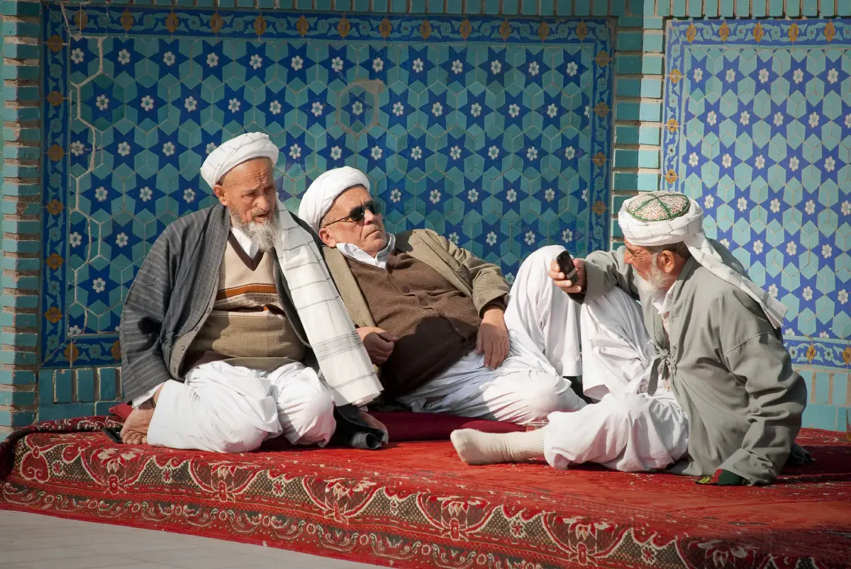 Mosque of Hazrat Ali. Mazar-i-Sharif, Afghanistan