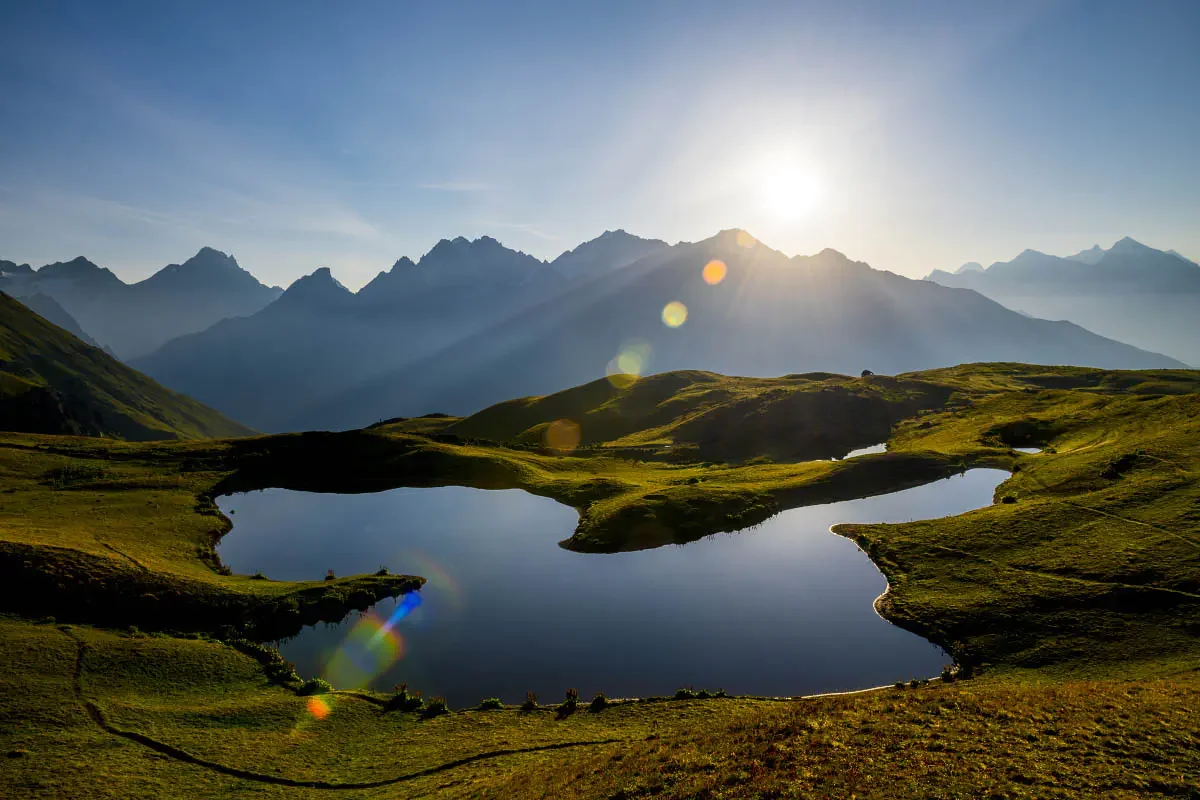 Koruldi Lakes. Svaneti, Georgia