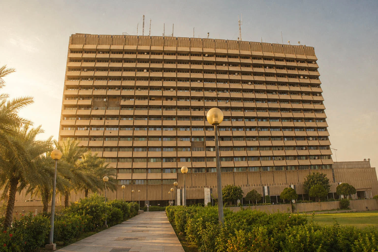 The famous Al-Rasheed Hotel in Baghdad