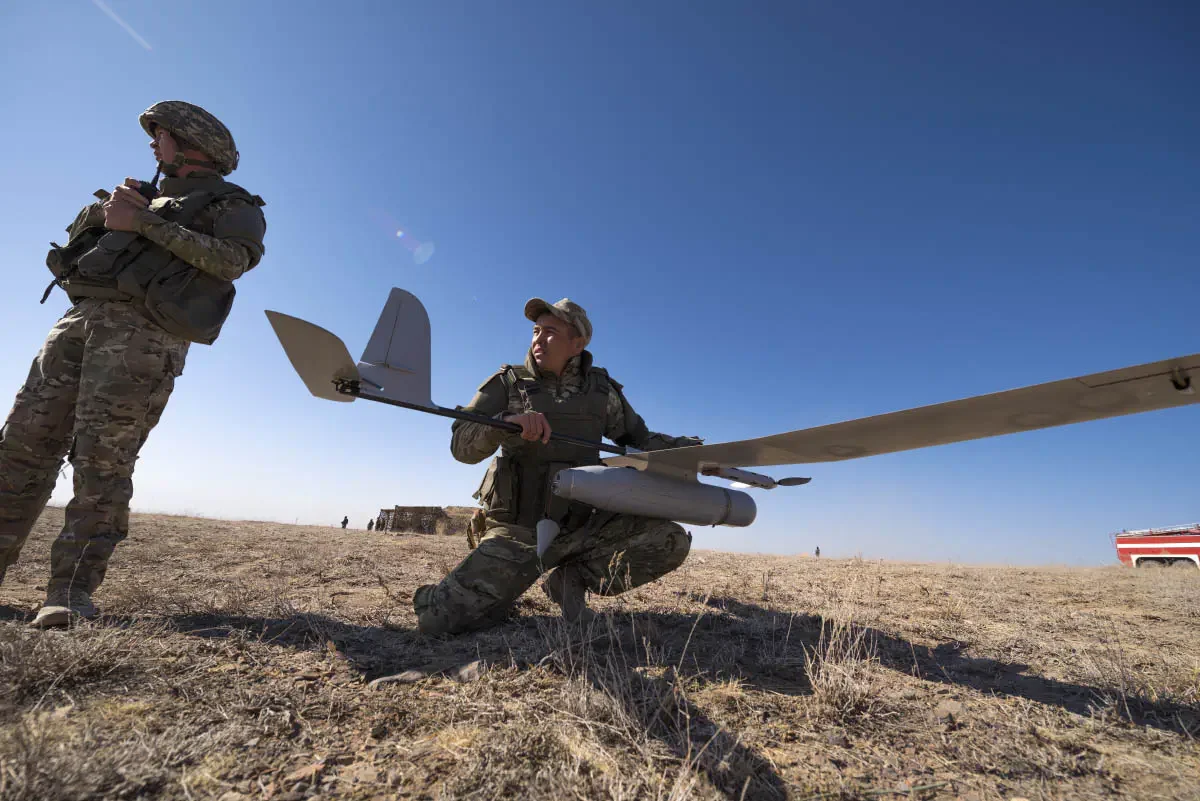 Exercises of the ground forces of Kazakhstan Karatau – 2017. Gvardeyskiy, Zhambyl region, Kazakhstan