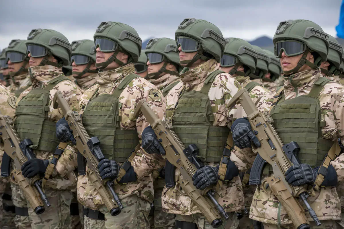 The Armed Forces of Kazakhstan holds Battle Parades (Russian: Боевой парад) every couple of years on 7 May, which is Defender of the Fatherland Day in Kazakhstan