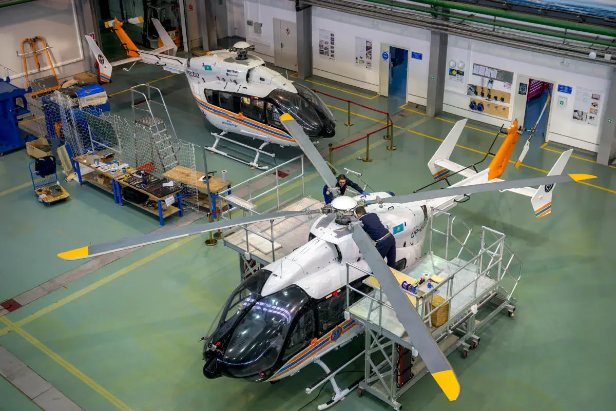 Eurocopter Kazakhstan Engineering (EKE) - plant for assembly, maintenance and training of flight personnel. Nur-Sultan, Kazakhstan