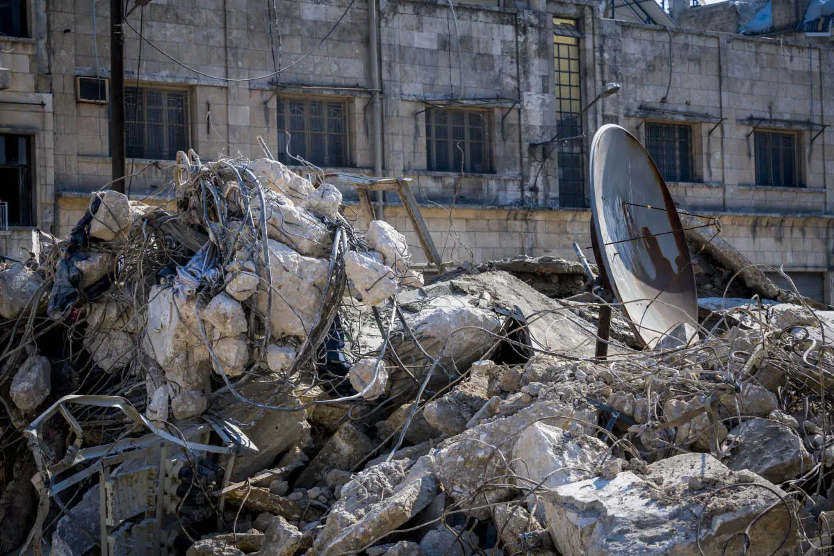 After the earthquake (February 2023). Aleppo, Syria