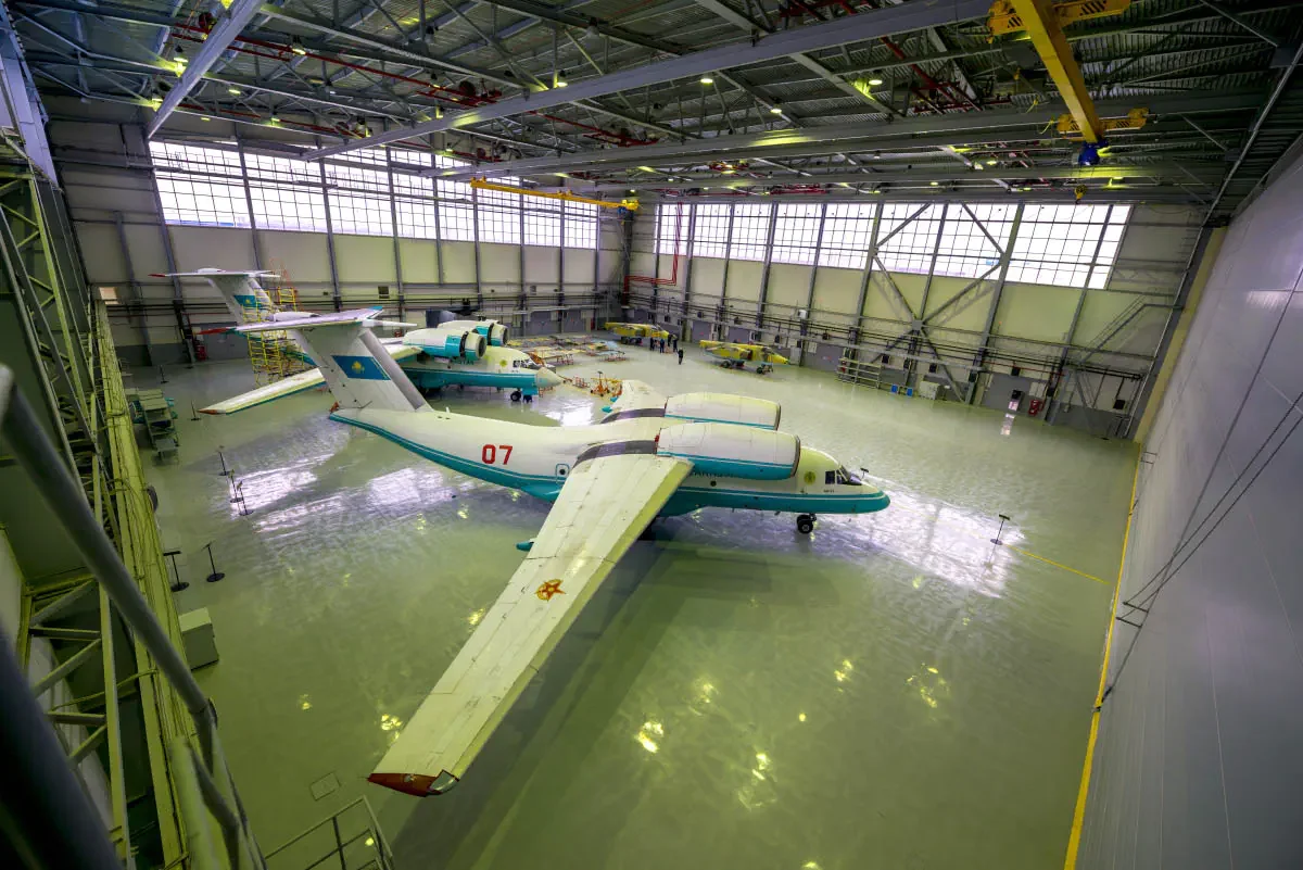 “Kazakhstan Aviation Industry” company main activity is manufacturing, maintenance, repair aviation equipment for the Kazakhstan air forces