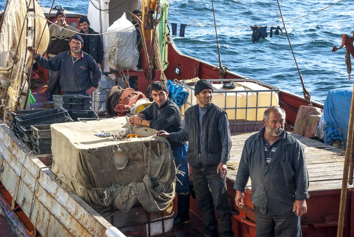Units of the Kazakh Coast Guard control the water border of Kazakhstan on the Caspian Sea