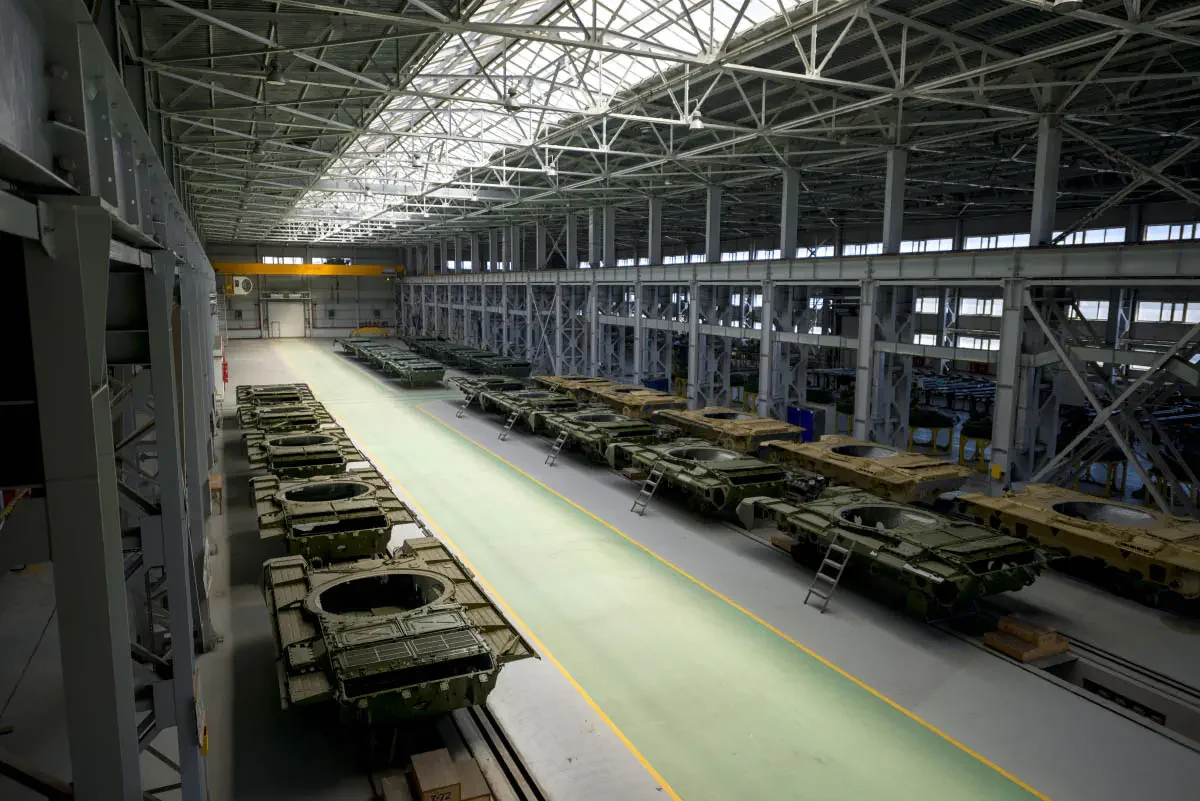 Semey Engineering is a defense plant for the repair of armored vehicles. Semey, Kazakhstan