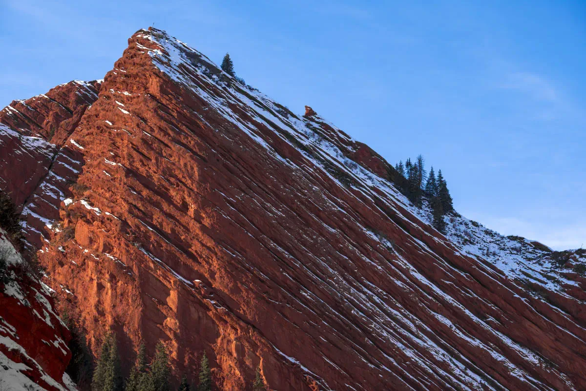 Jety-Oguz winter. Issyk-Кul region, Kyrgyzstan
