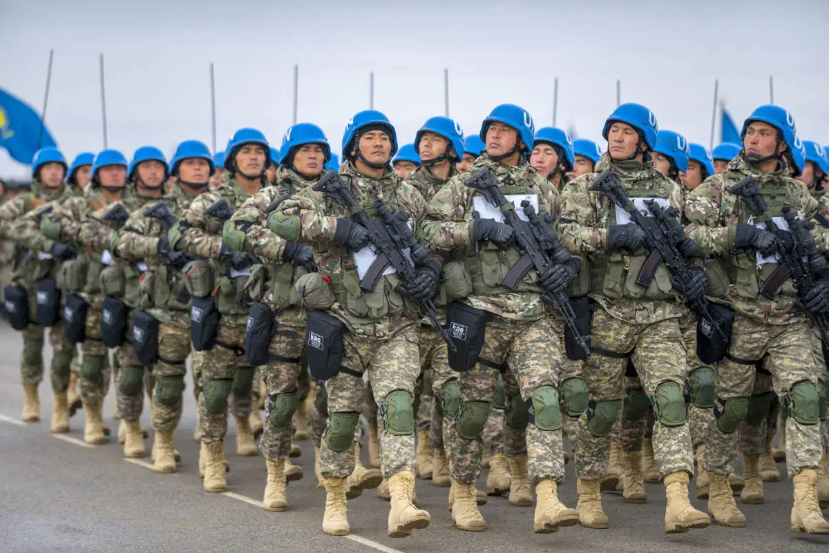 The Armed Forces of Kazakhstan holds Battle Parades (Russian: Боевой парад) every couple of years on 7 May, which is Defender of the Fatherland Day in Kazakhstan