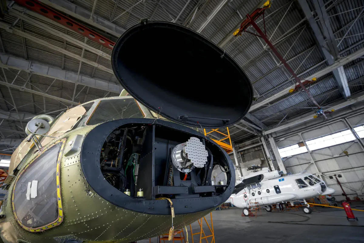 405 aircraft repair plant servicing helicopters of the Mil family. Almaty, Kazakhstan