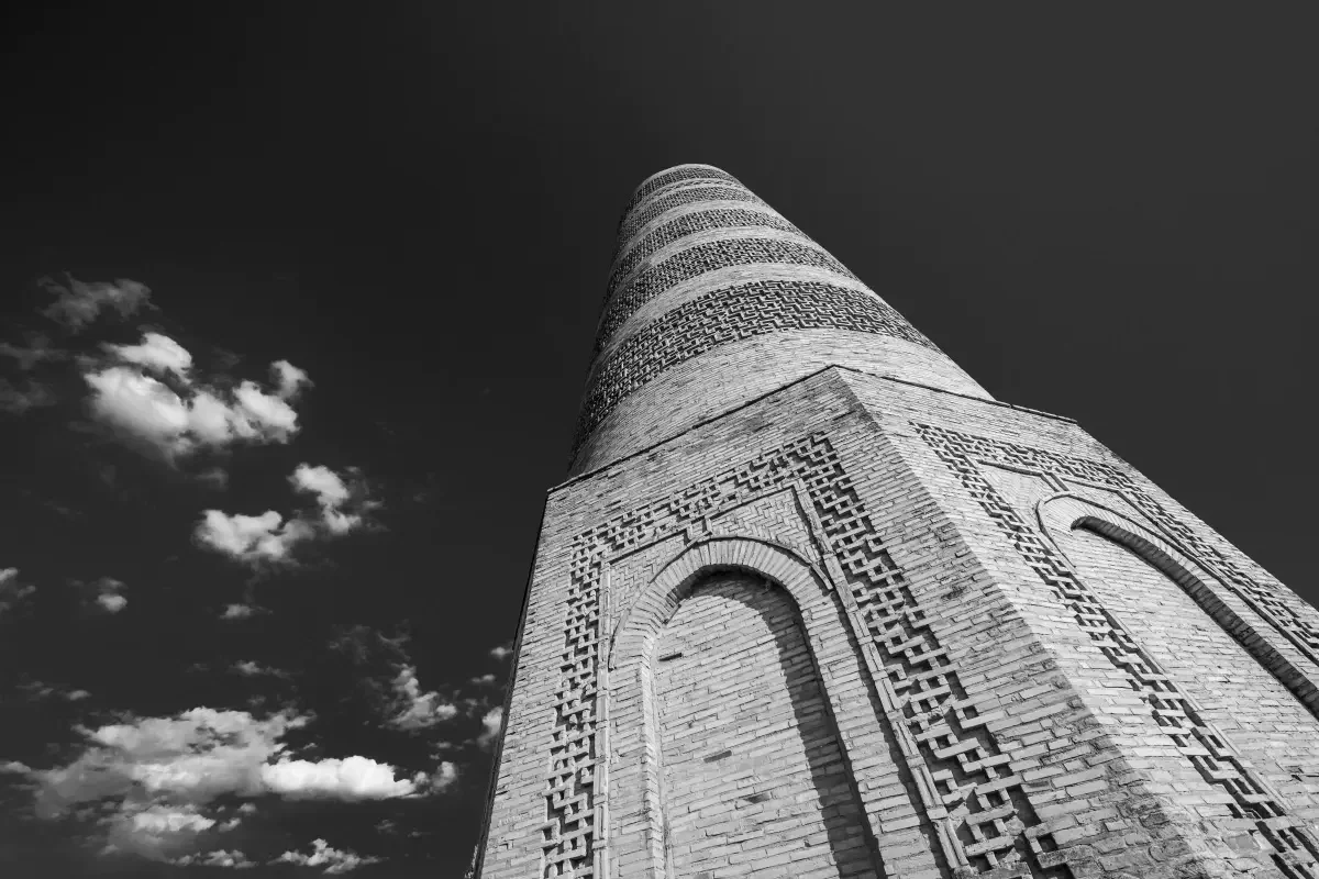 Burana Tower. Chuy Valley, Kyrgyzstan