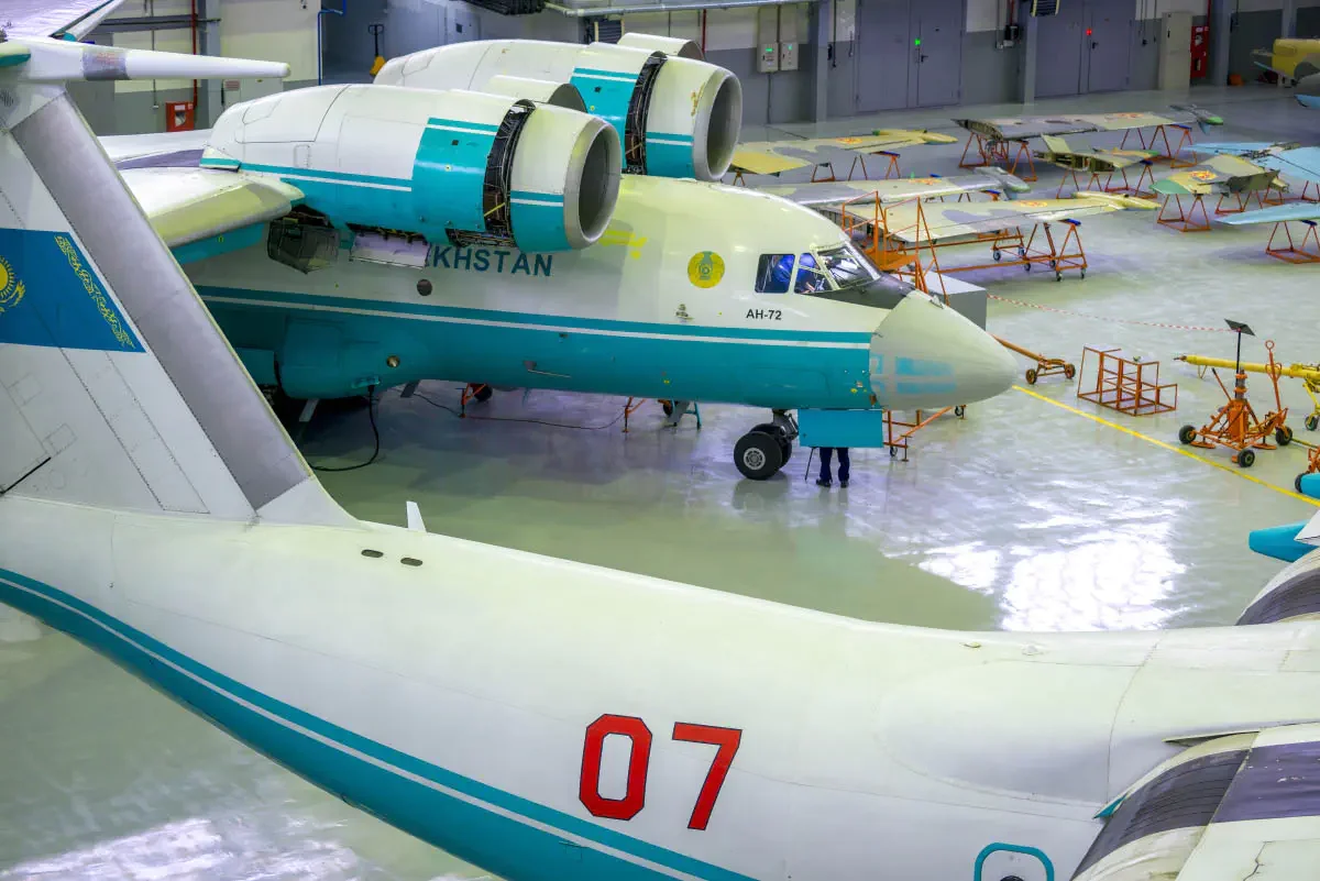Kazakhstan Aviation Industry — компания, которая производит, обслуживает и ремонтирует авиационную технику для ВВС Казахстана