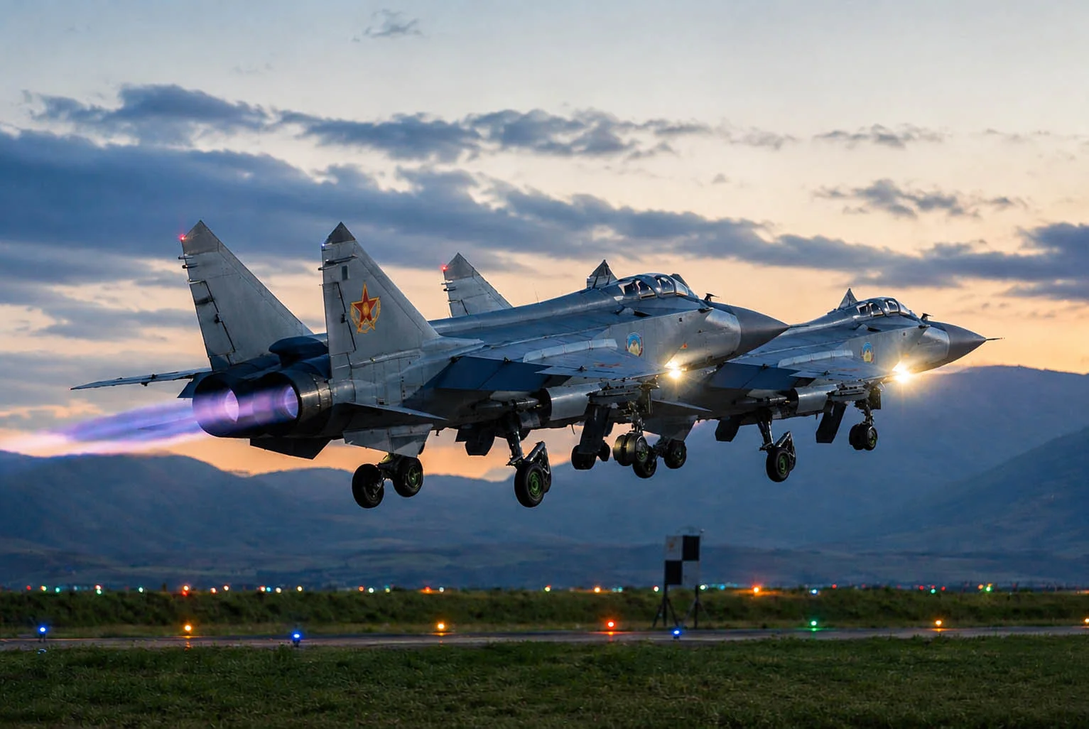 Two-ship takeoff