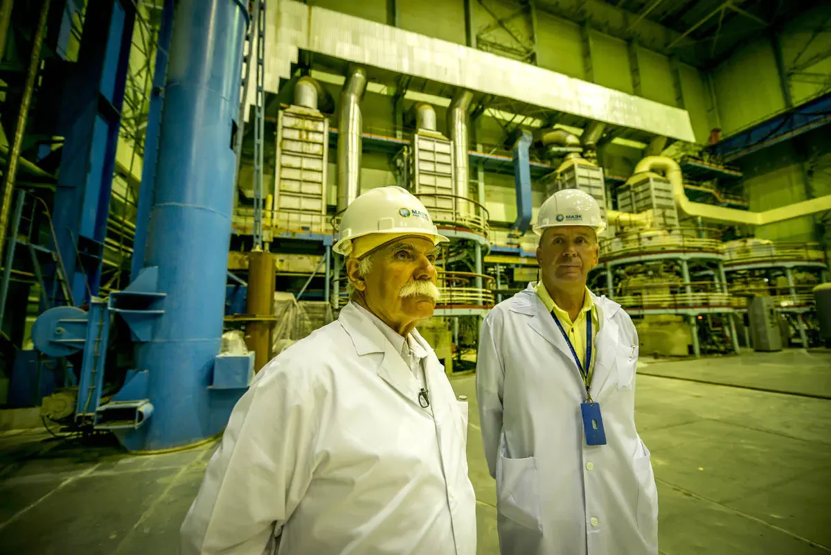 Mangistau atom electric complex. The world's first fast-neutron nuclear reactor BN-350 operated here. Aktau, Kazakhstan