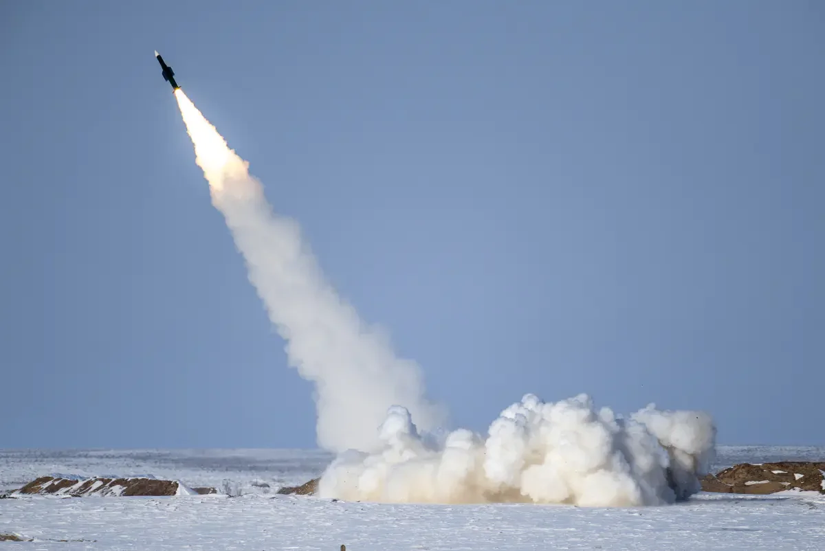 Buk-М2 missile system (NATO reporting name SA-17 Grizzly) Kazakh Air Defense Forces. Sary-Shagan missile testing range