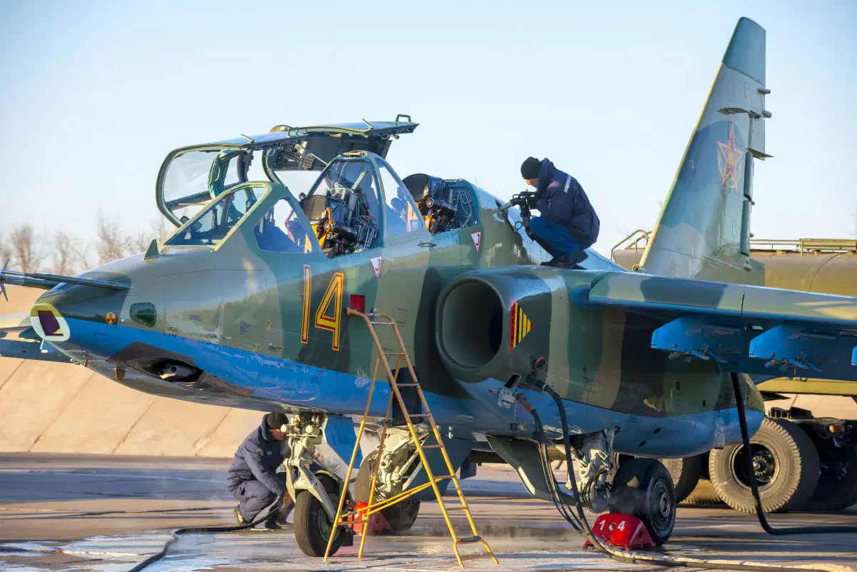 Су-25УБМ ВВС Казахстана