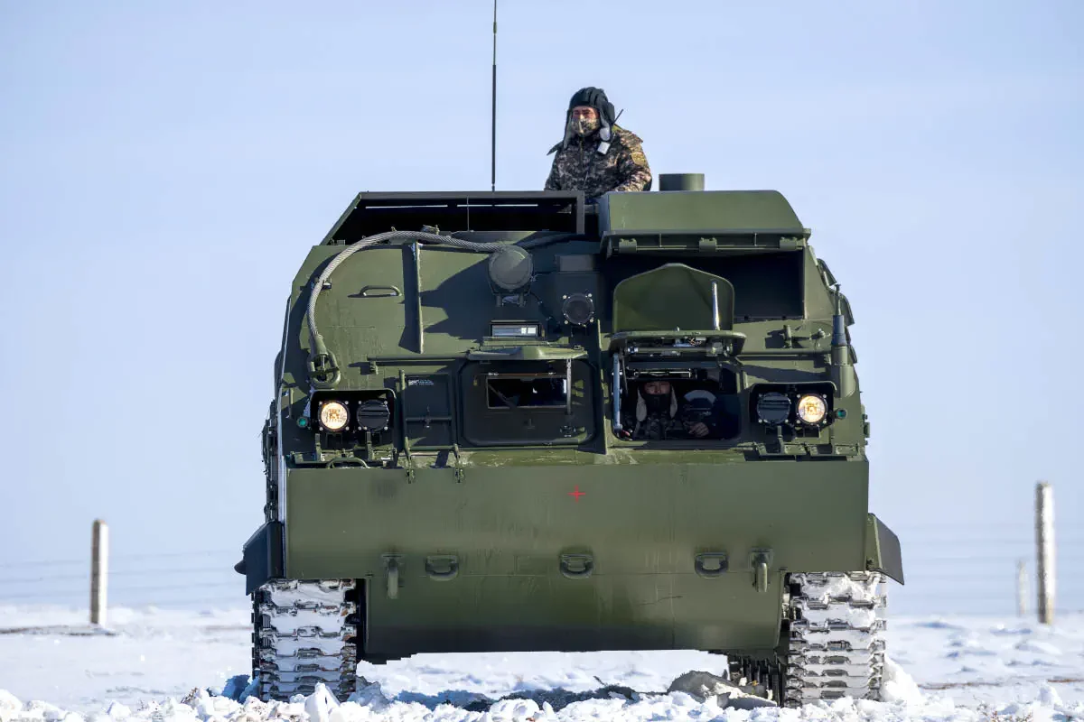 Buk-М2 missile system (NATO reporting name SA-17 Grizzly) Kazakh Air Defense Forces. Sary-Shagan missile testing range