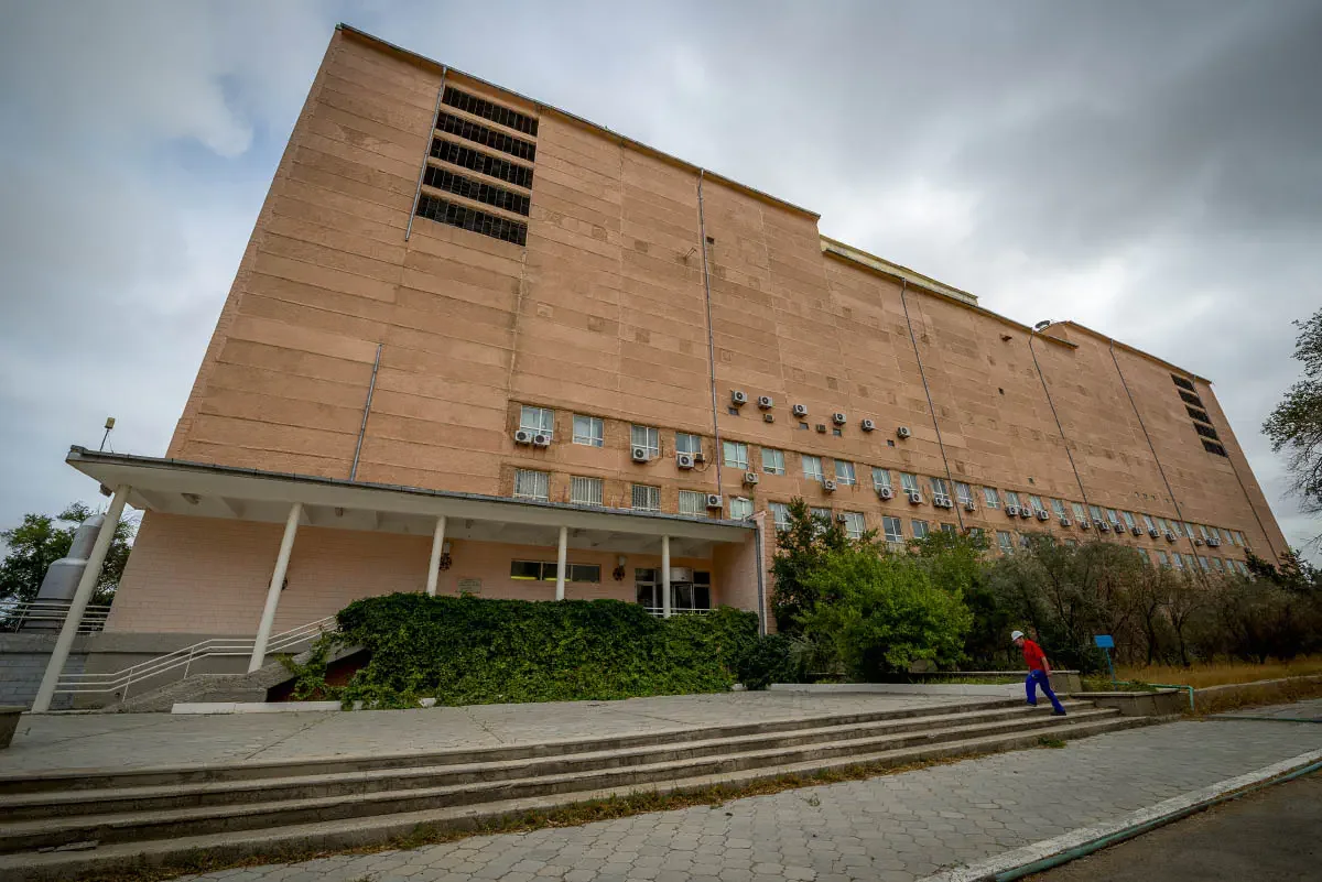 Mangistau atom electric complex. The world's first fast-neutron nuclear reactor BN-350 operated here. Aktau, Kazakhstan