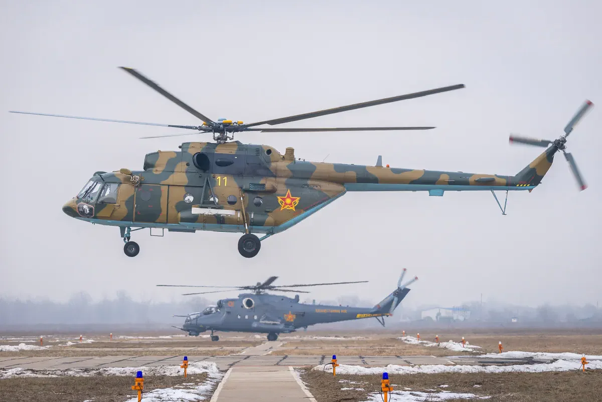 Mil Mi-17V-5 Kazakhstan Air Force аnd Mil Mi-35M Kazakhstan Air Force