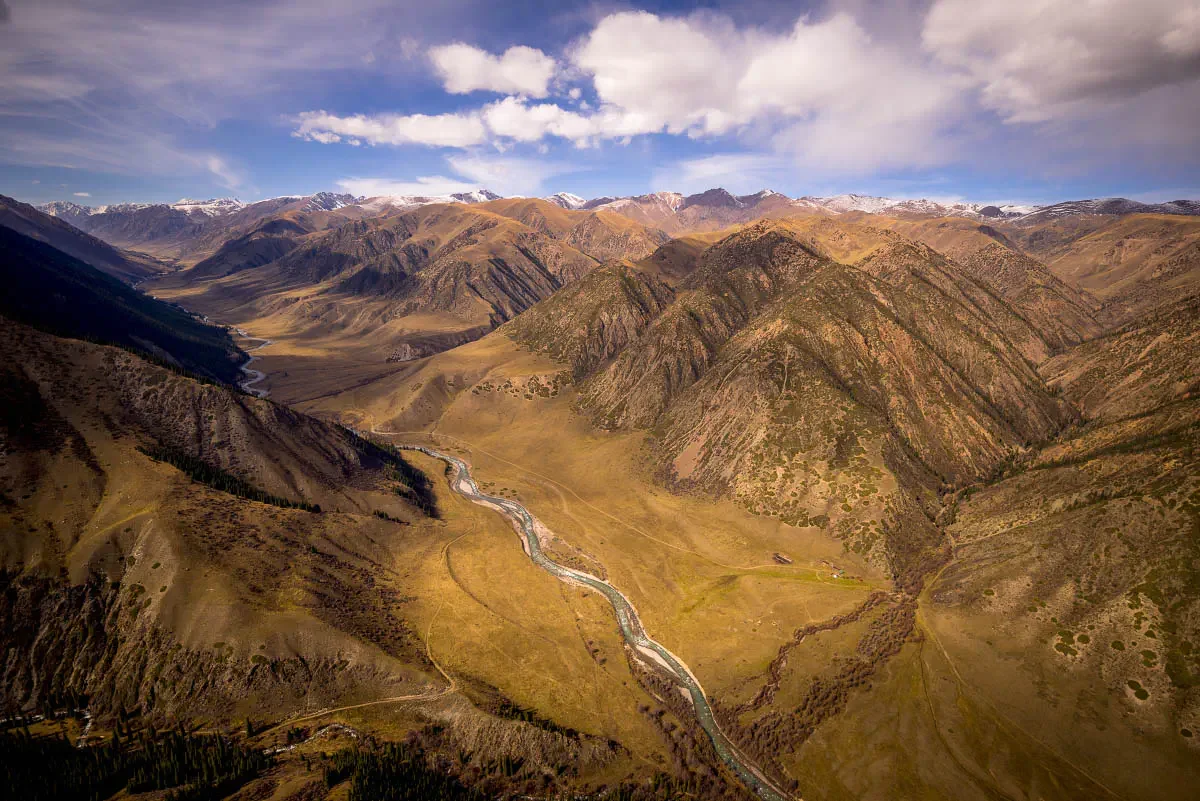 Chilik river valley. South-East Kazakhstan