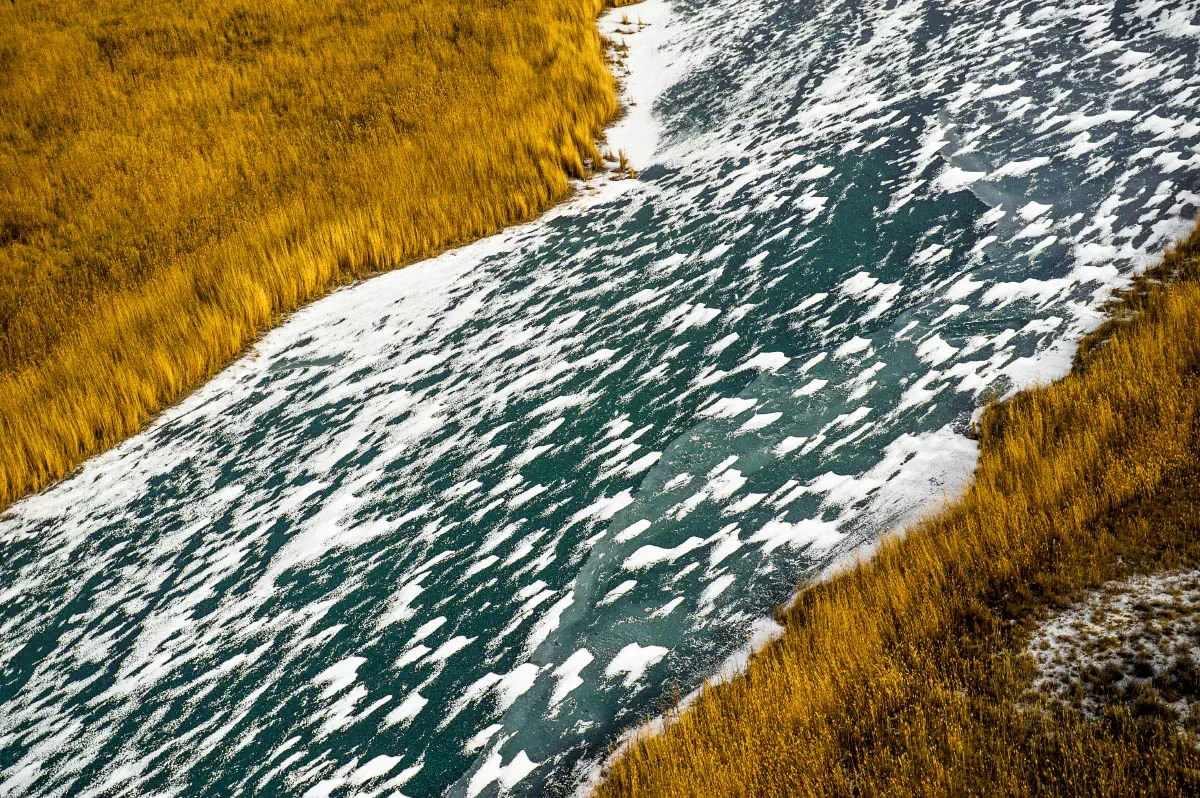 Ili river delta (сhinese: 伊犁河). South-East Kazakhstan
