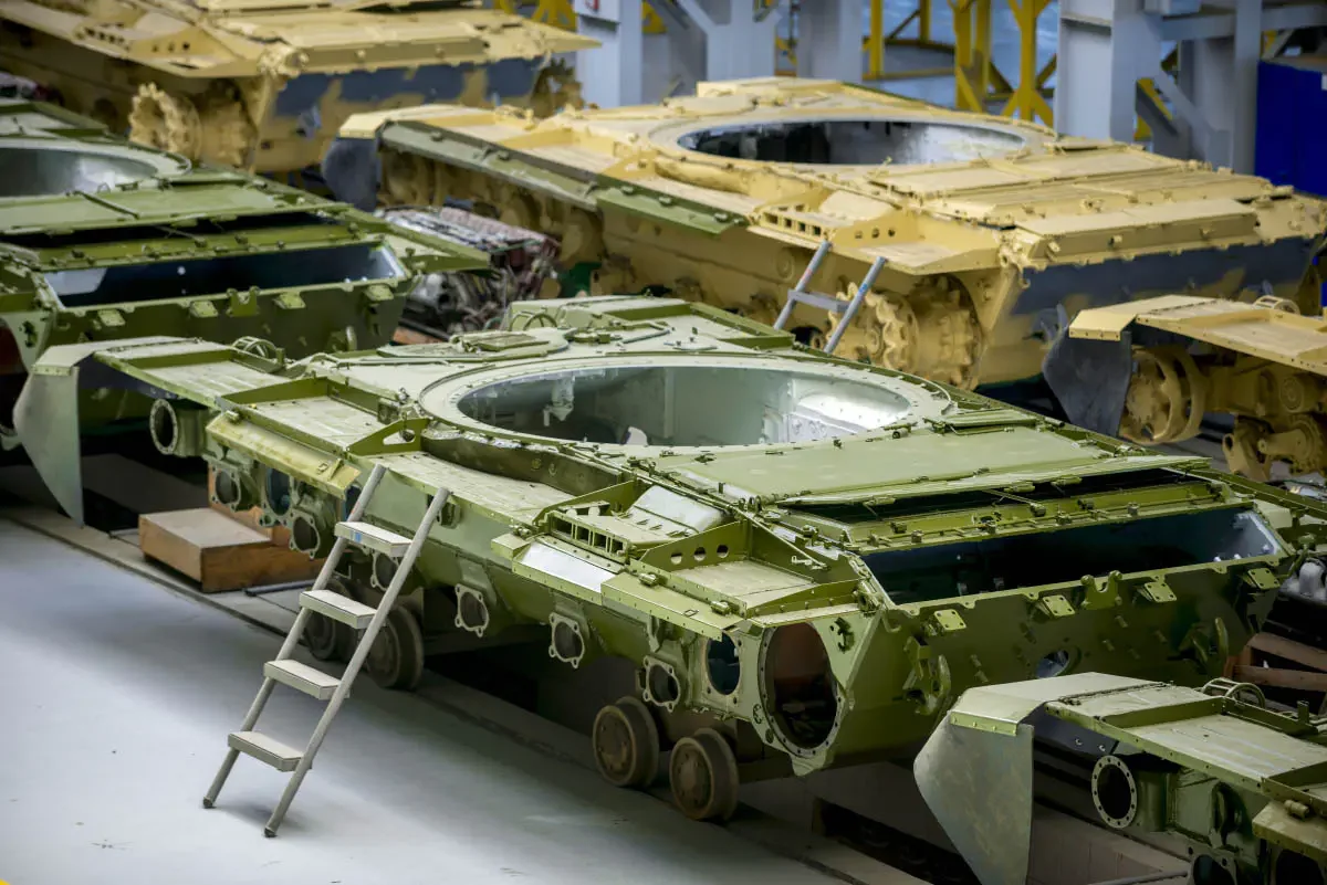 Semey Engineering is a defense plant for the repair of armored vehicles. Semey, Kazakhstan