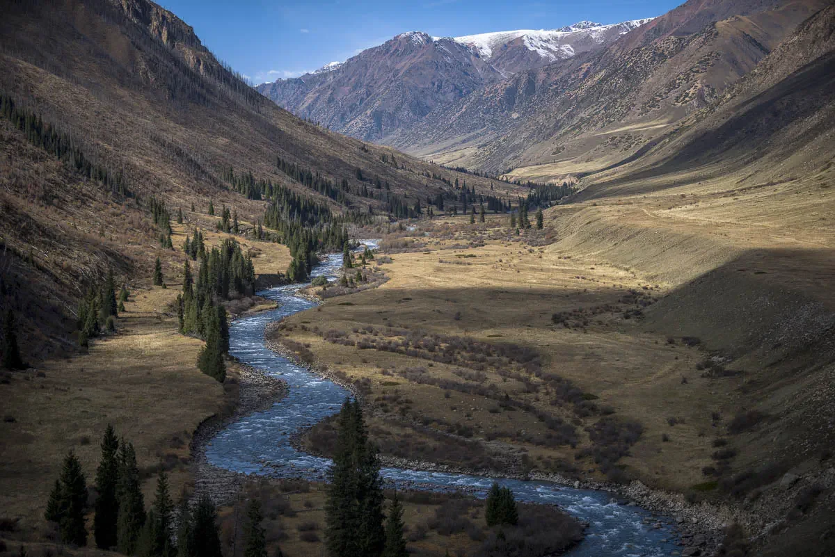 Chilik river valley. South-East Kazakhstan