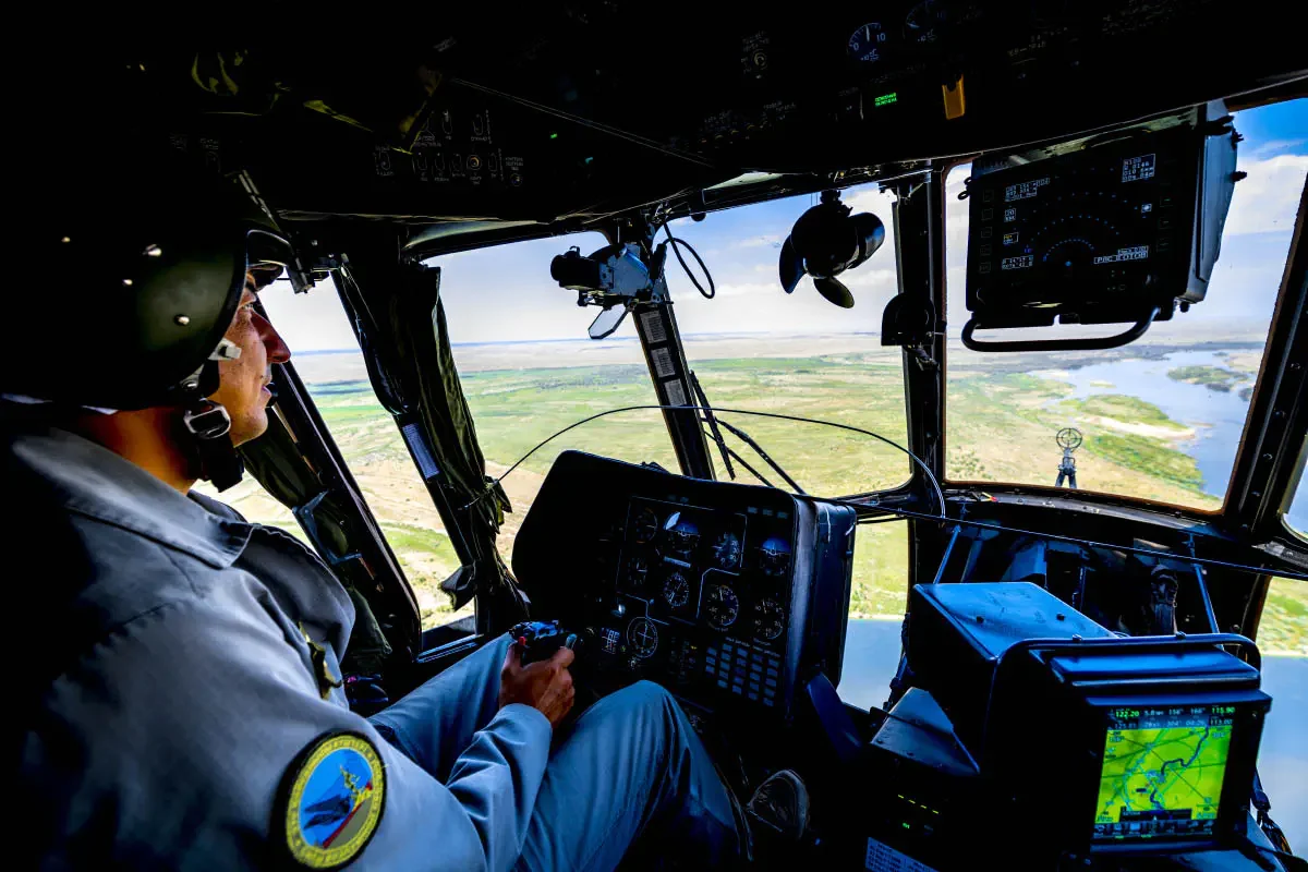 Ми-171Ш ВВС Казахстана (в полёте)