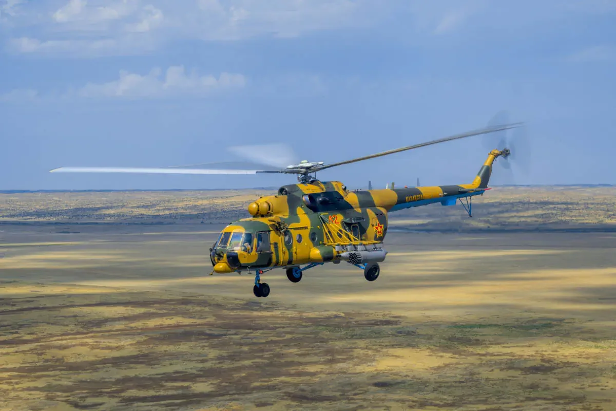 Ми-171Ш ВВС Казахстана (в полёте)